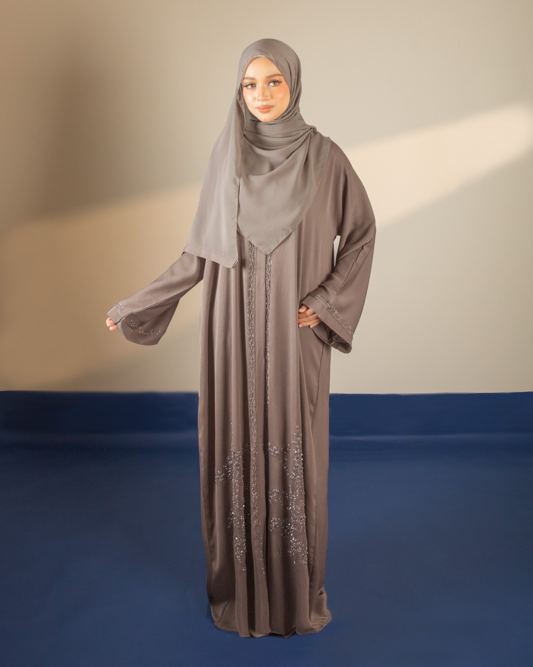 ABAYA DEERA - ERA03(LATTE) *FREE SHAWL