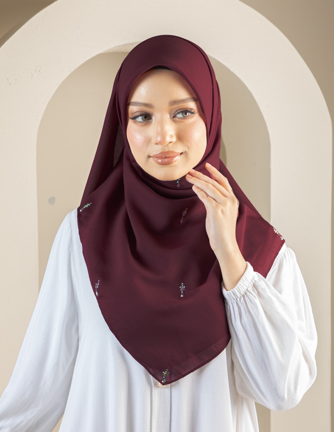 MARYA TEARDROP - MRT14 (MAROON)