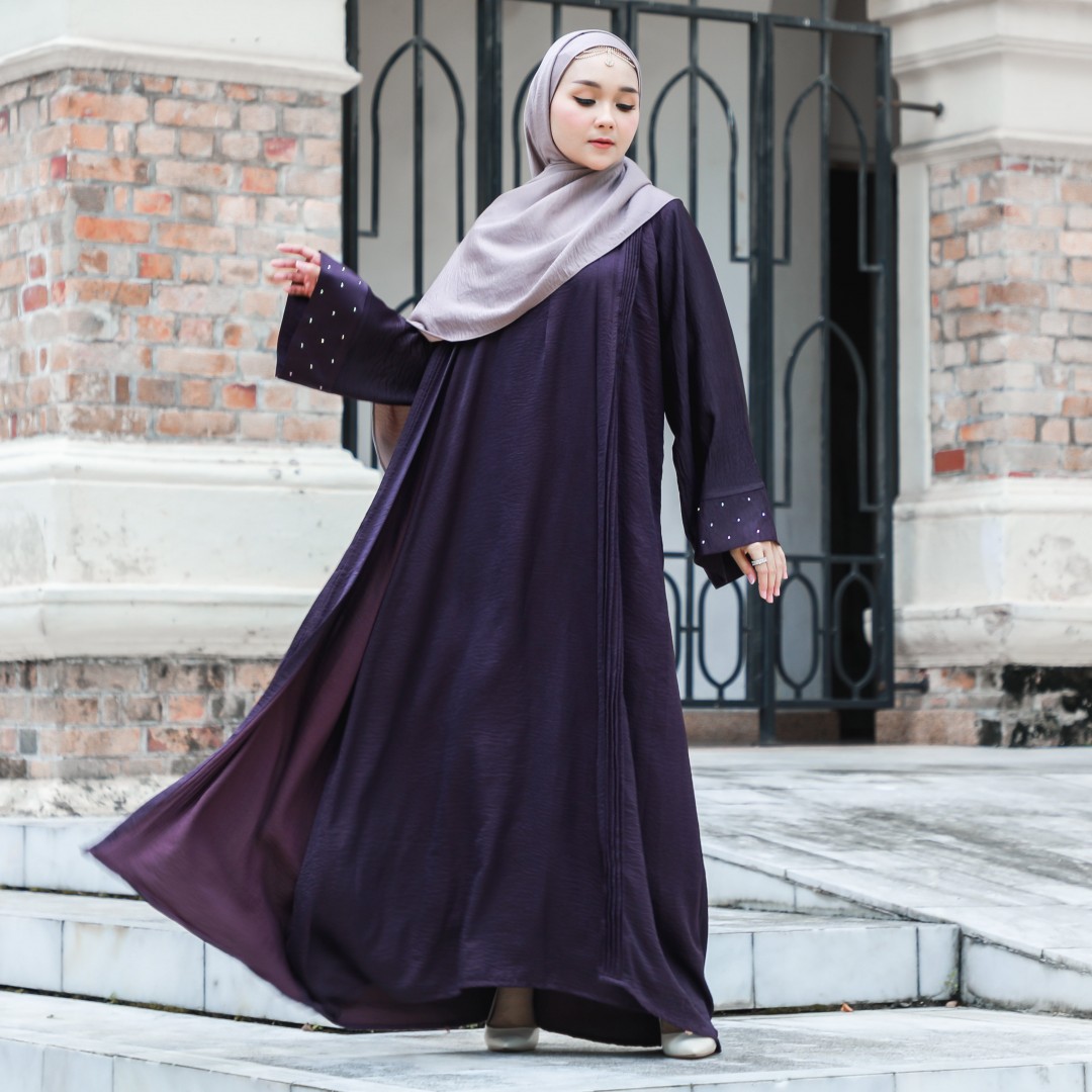 ABAYA SUMAYYAH - MM08 (DARK PURPLE)