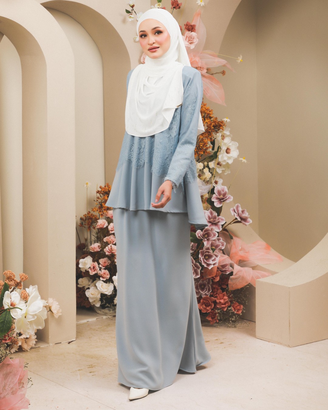 KURUNG WAHEEDA - KW04 (BABY BLUE)
