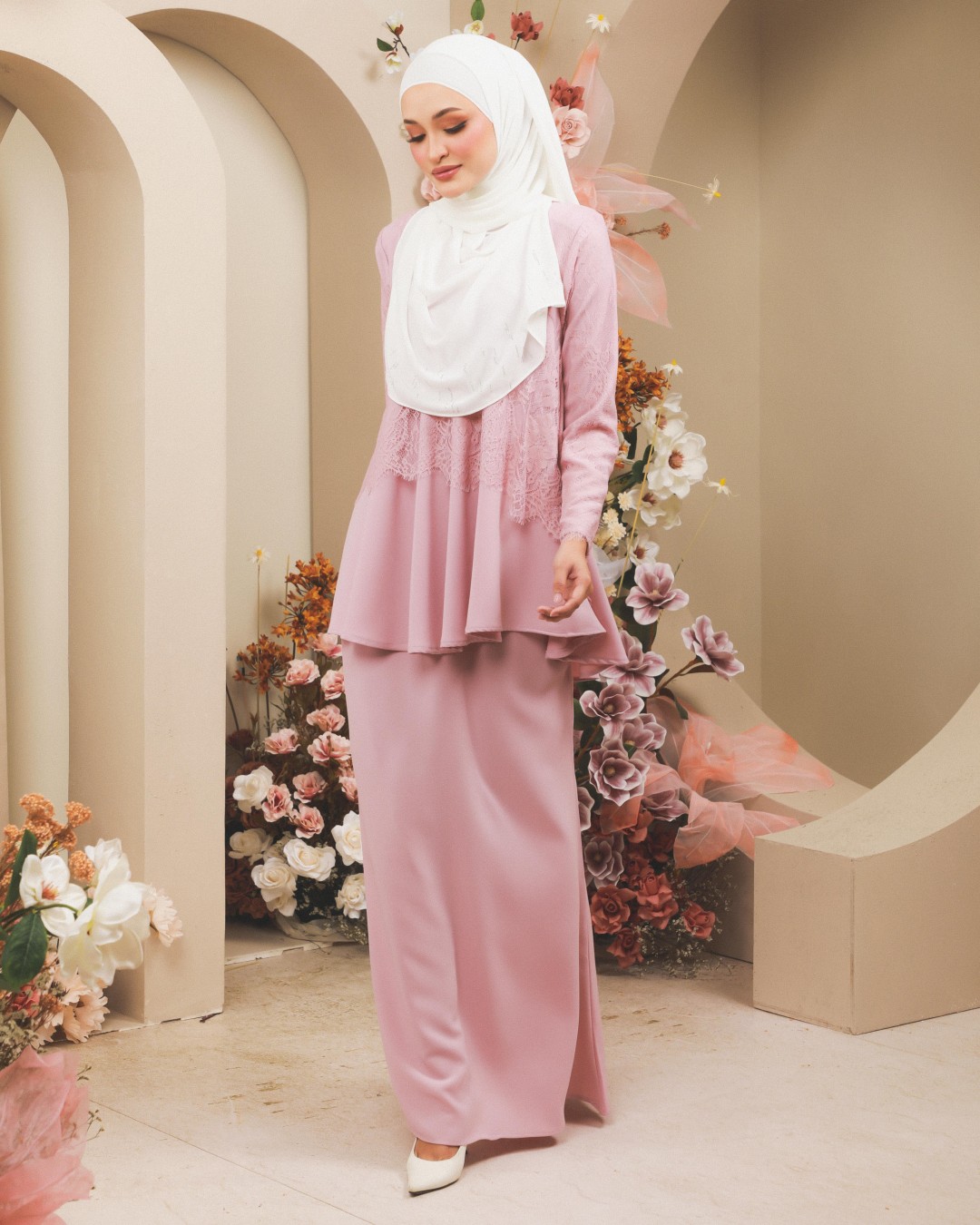 KURUNG WAHEEDA - KW02 (BABY PINK)