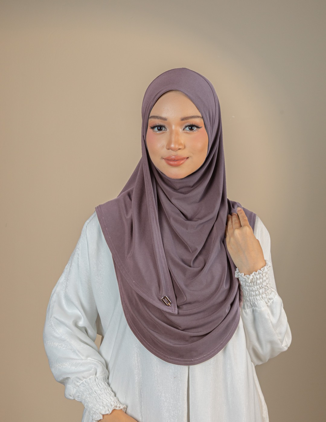 NISHA PLAIN : NIS12 (DUSTY MAUVE)