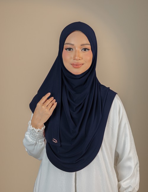 NISHA PLAIN : NIS18 (NAVY BLUE)