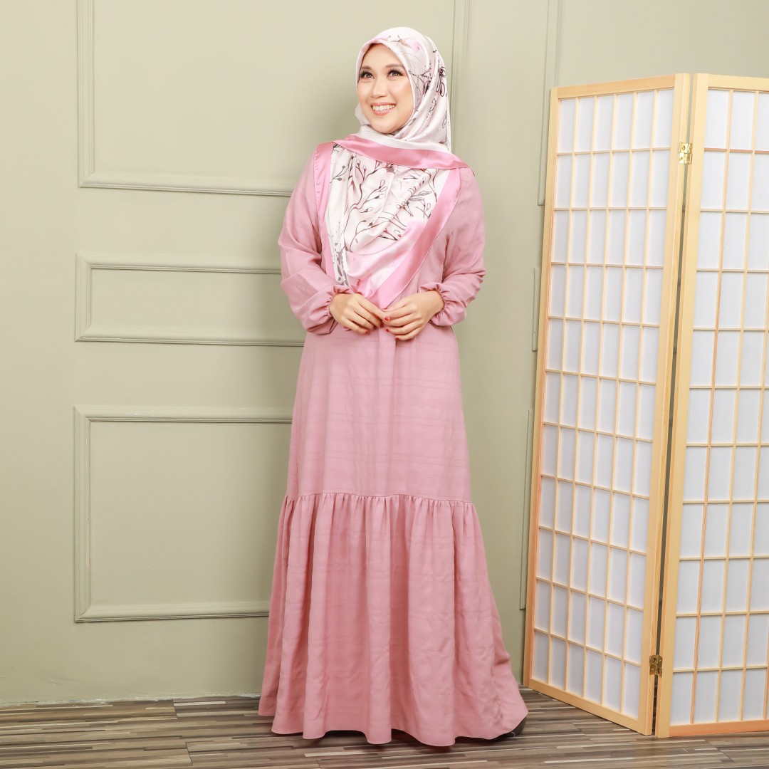 KARMILA DRESS - KR03 (SALMON PINK)