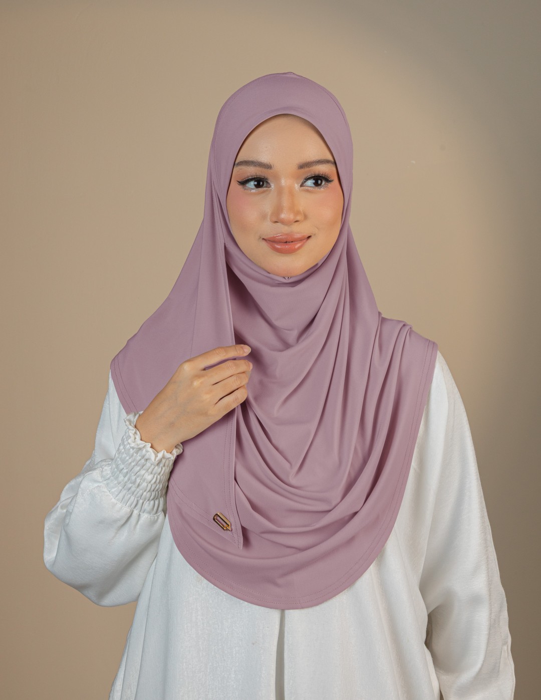 NISHA PLAIN : NIS10 (DUSTY PURPLE)