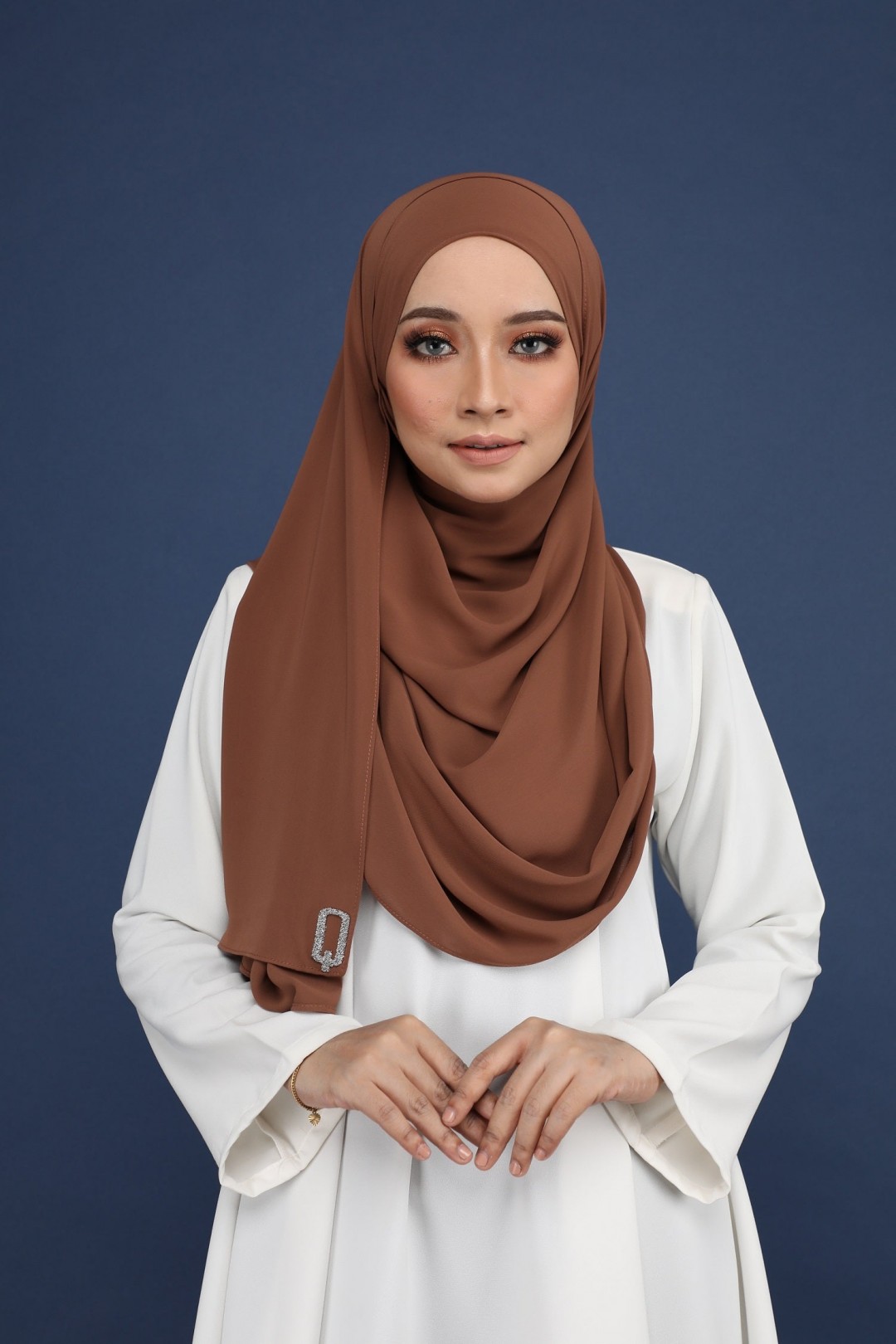 SHAWL Q - Q19 (BROWN)