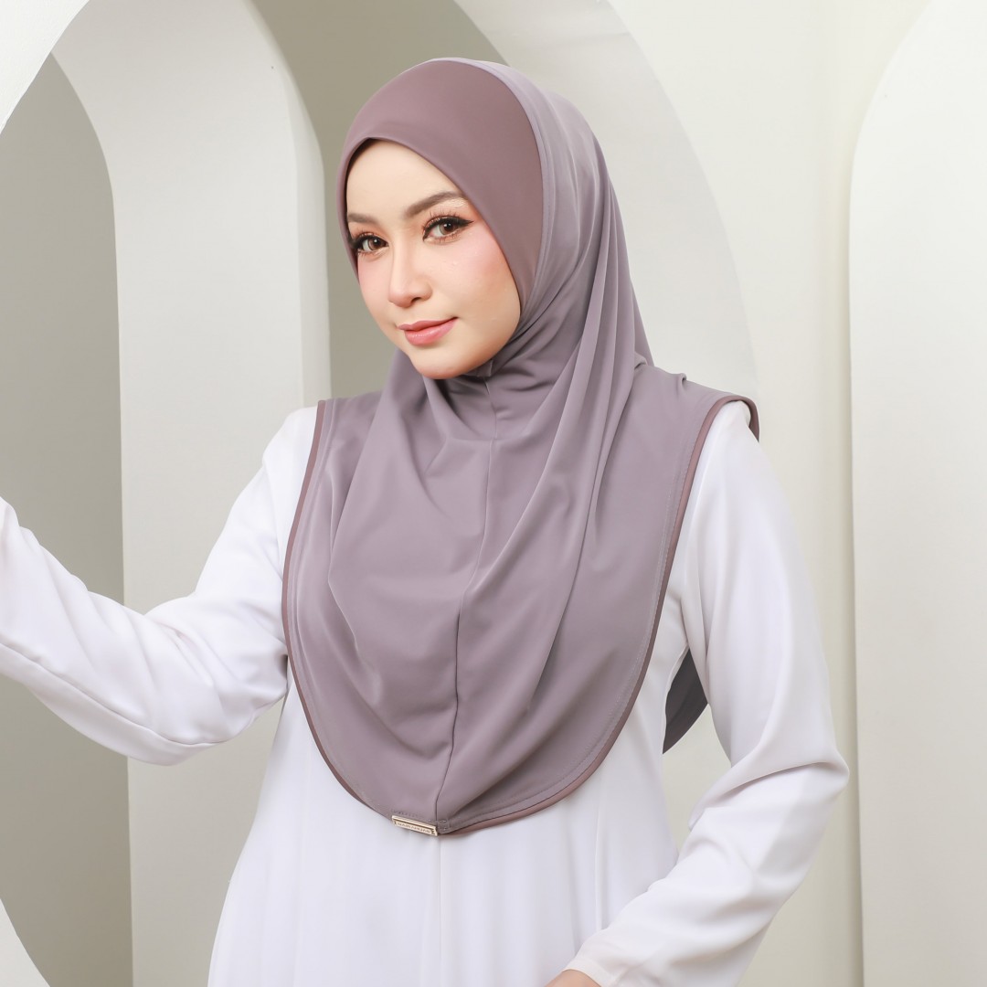 AZURA PLAIN SLIM CUT - ASP08 (PURPLISH GREY)