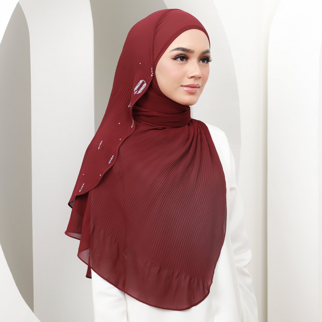 AIN PLEATED - AIN13 (MAROON)