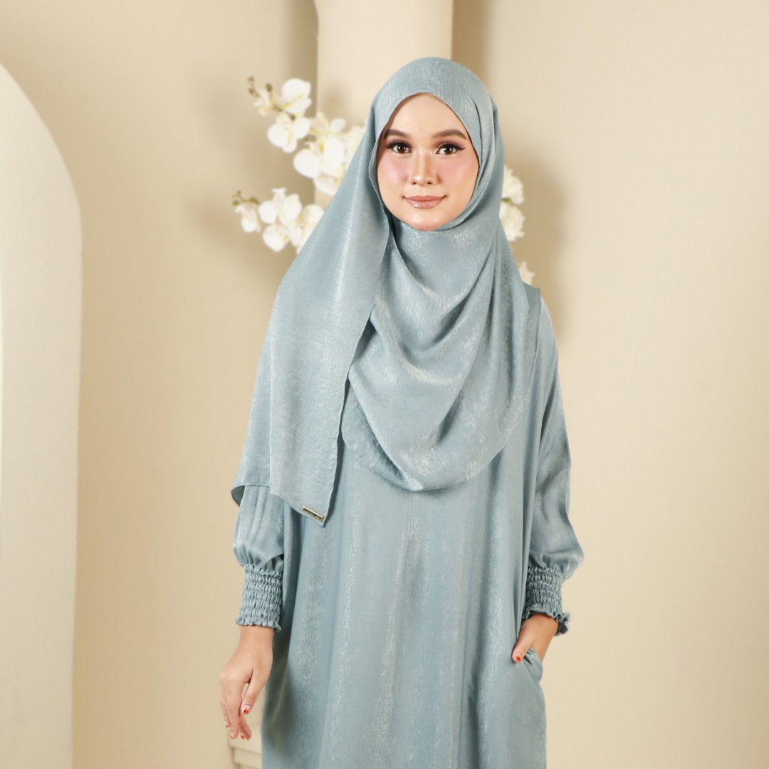 SHAWL HELIZA- SZ07 (SILVER BLUE)