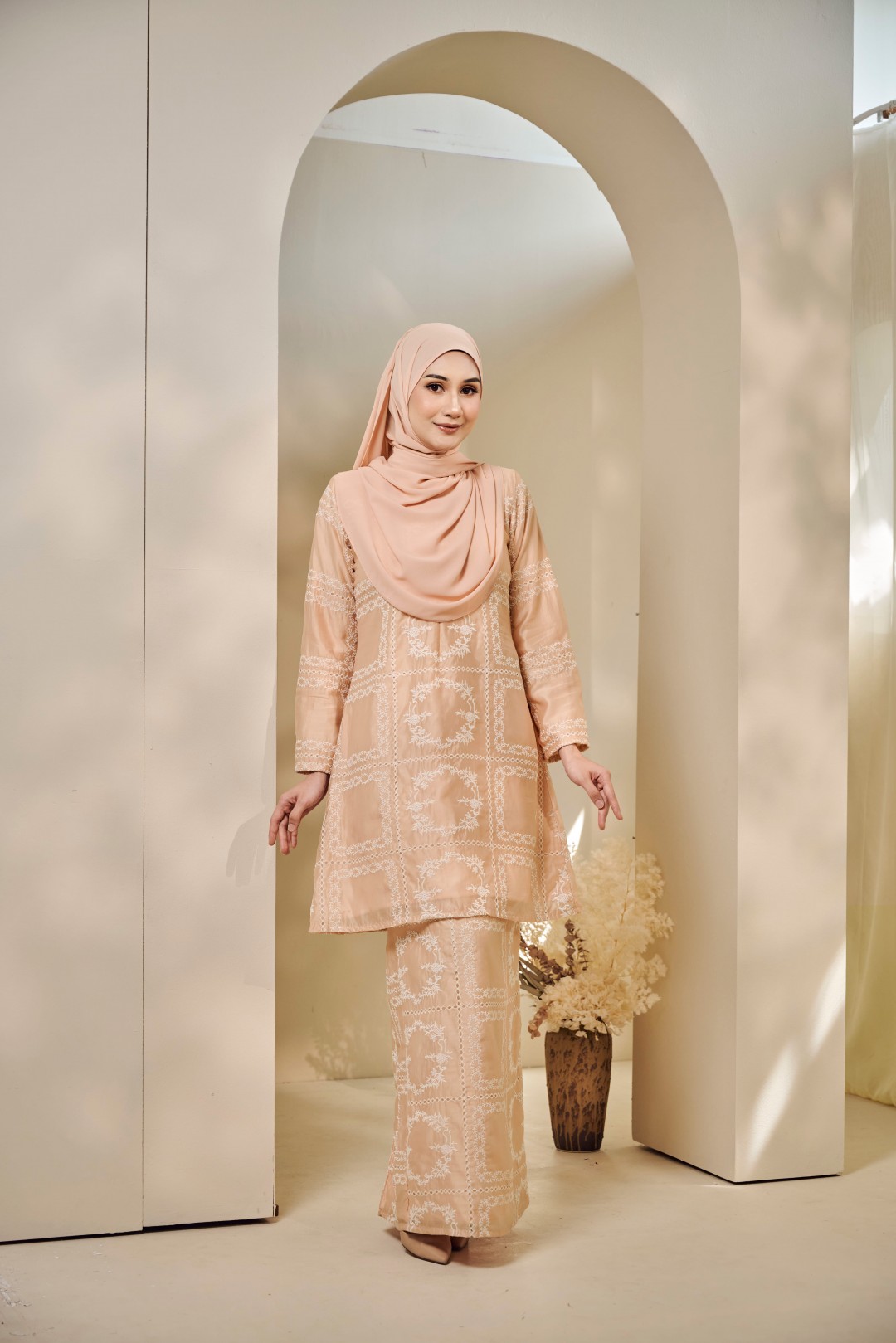 KURUNG AMELIA- KE01 (PEACH)