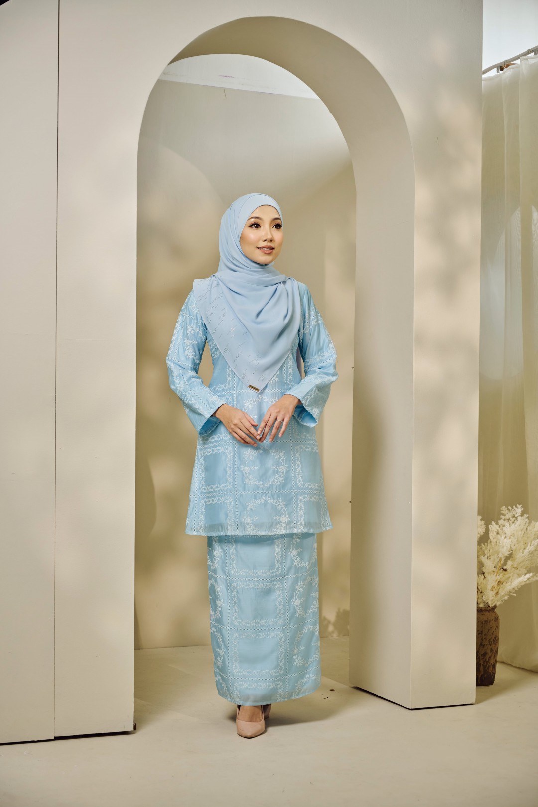 KURUNG AMELIA- KE02 (BABY BLUE)
