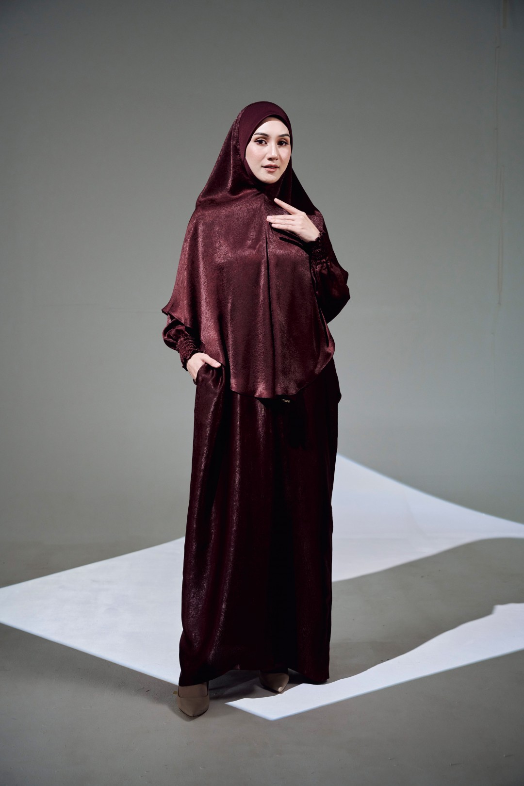 KAFTAN HELIZA - KFH08 (MAROON)