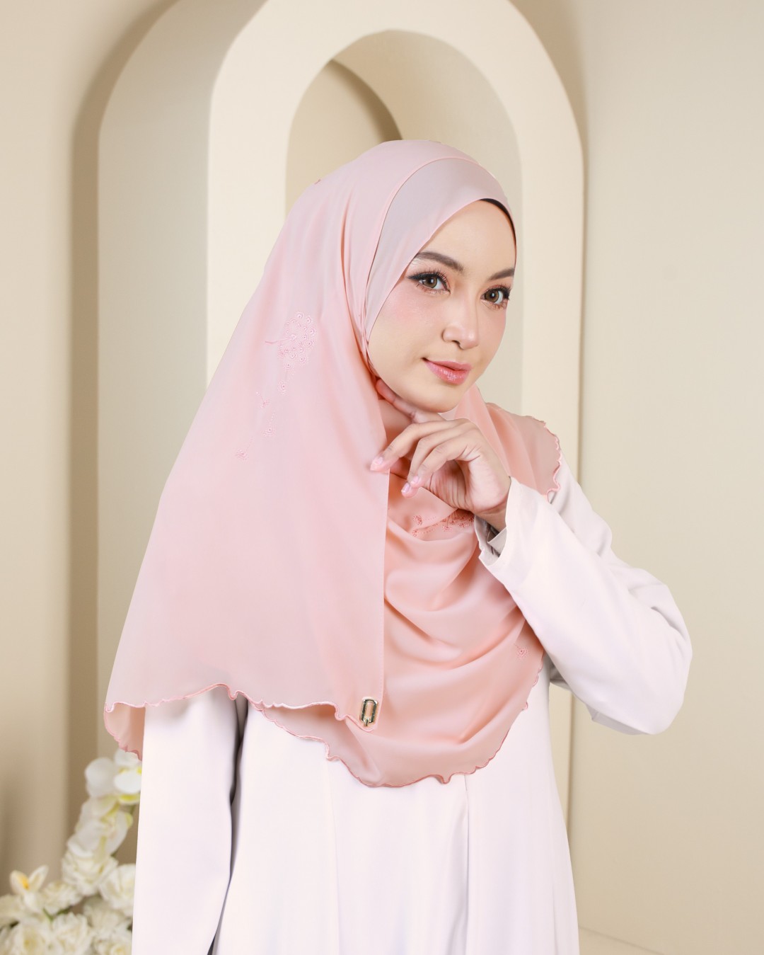 SHAWL SULAM 2.0 - SS19 (LIGHT PEACH)