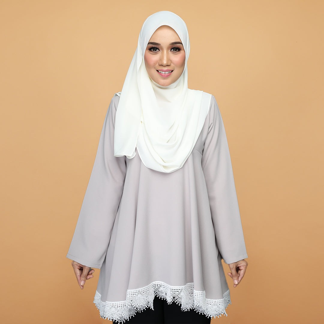 BLOUSE LYNETTE - BL15 (ASH GREY)