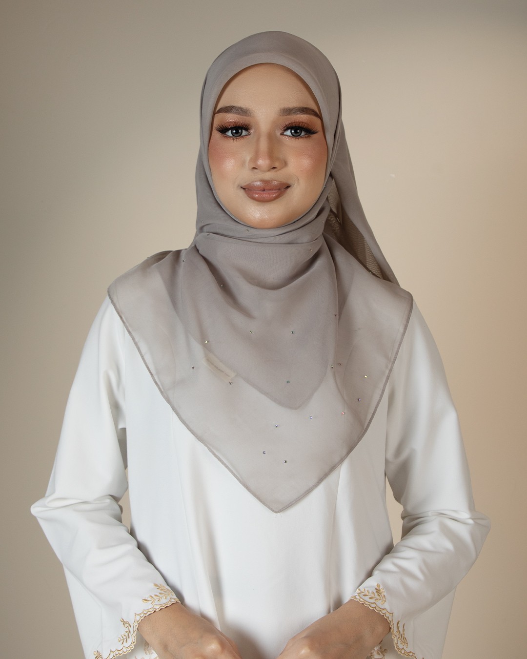 QAIRA BAWAL PLAIN - QAP13(COIN GREY)