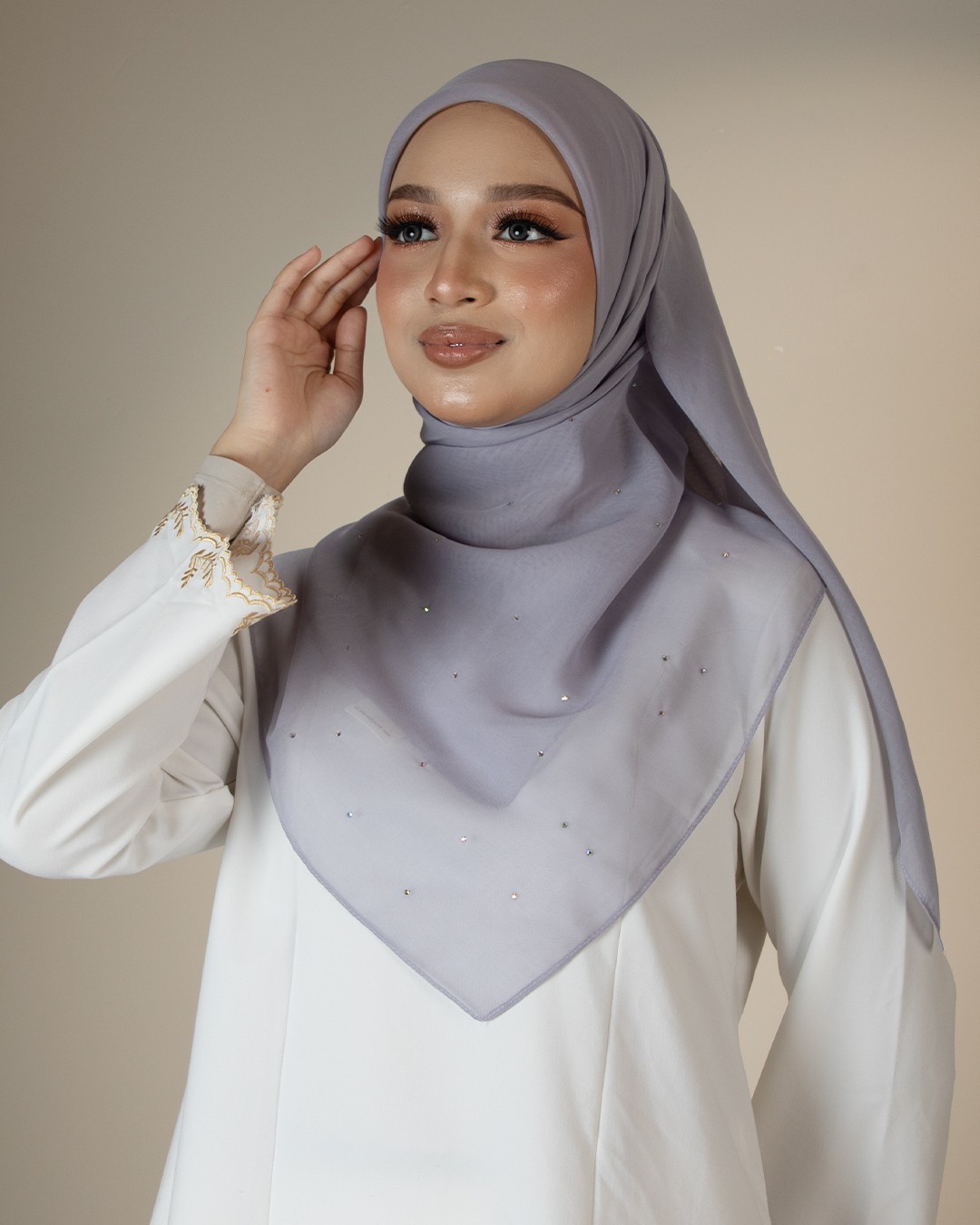 QAIRA BAWAL PLAIN - QAP12(LAVA GREY)