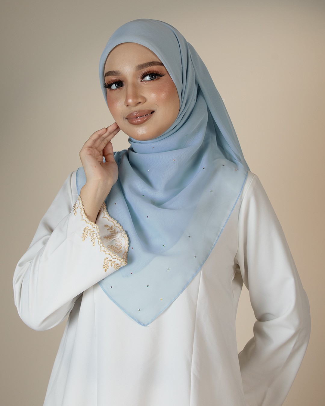 QAIRA BAWAL PLAIN - QAP11(LIGHT BLUE)