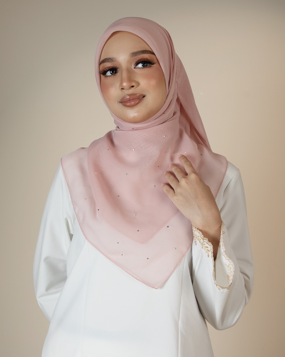 QAIRA BAWAL PLAIN - QAP07(BLUSH PINK)