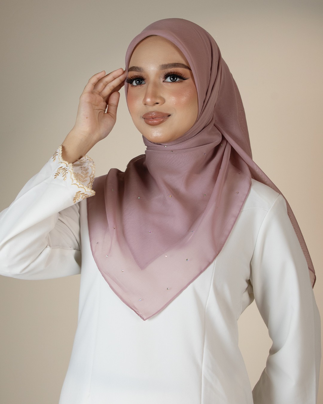QAIRA BAWAL PLAIN - QAP09(DUSTY MAUVE)