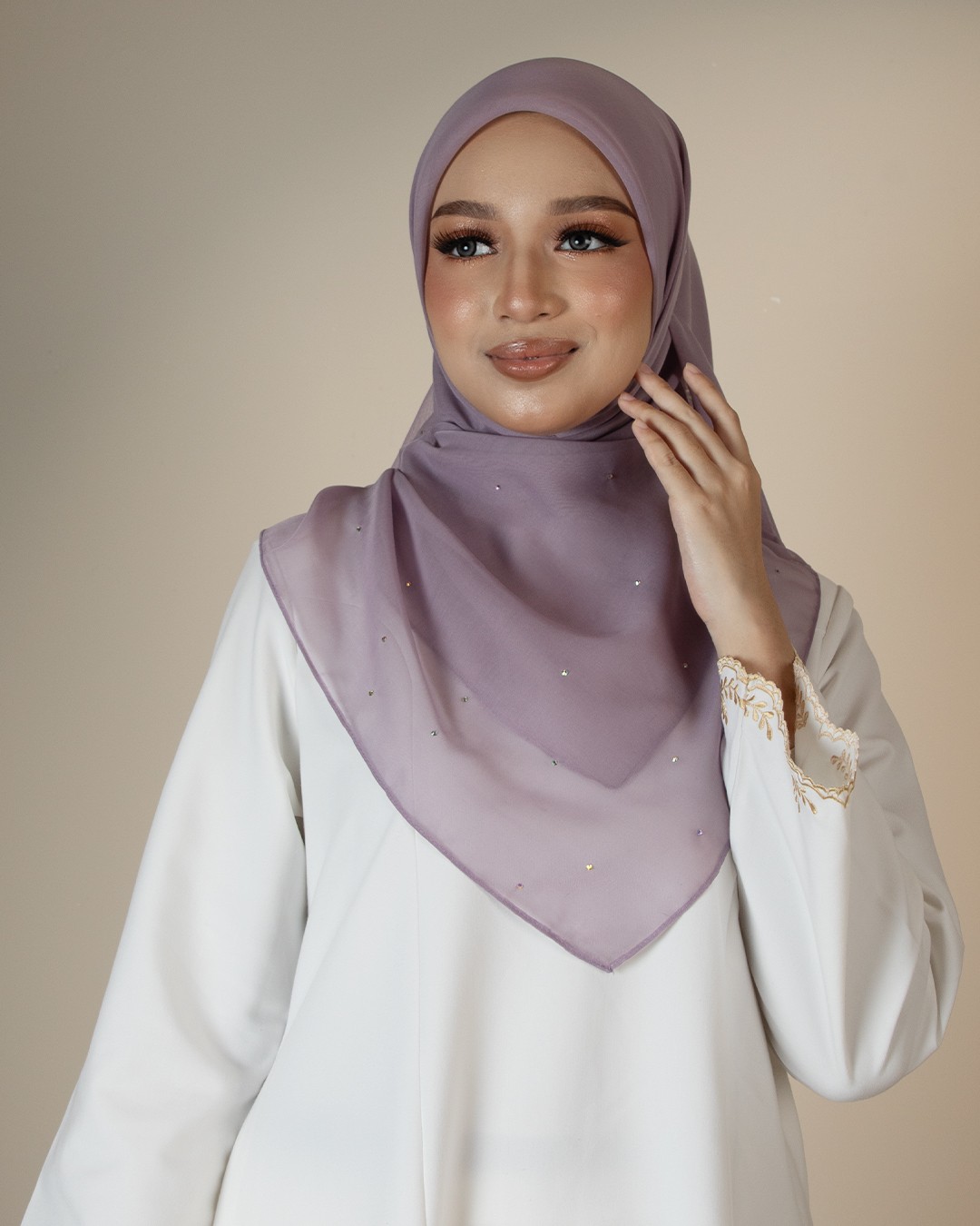 QAIRA BAWAL PLAIN - QAP10(HEATHER PURPLE)