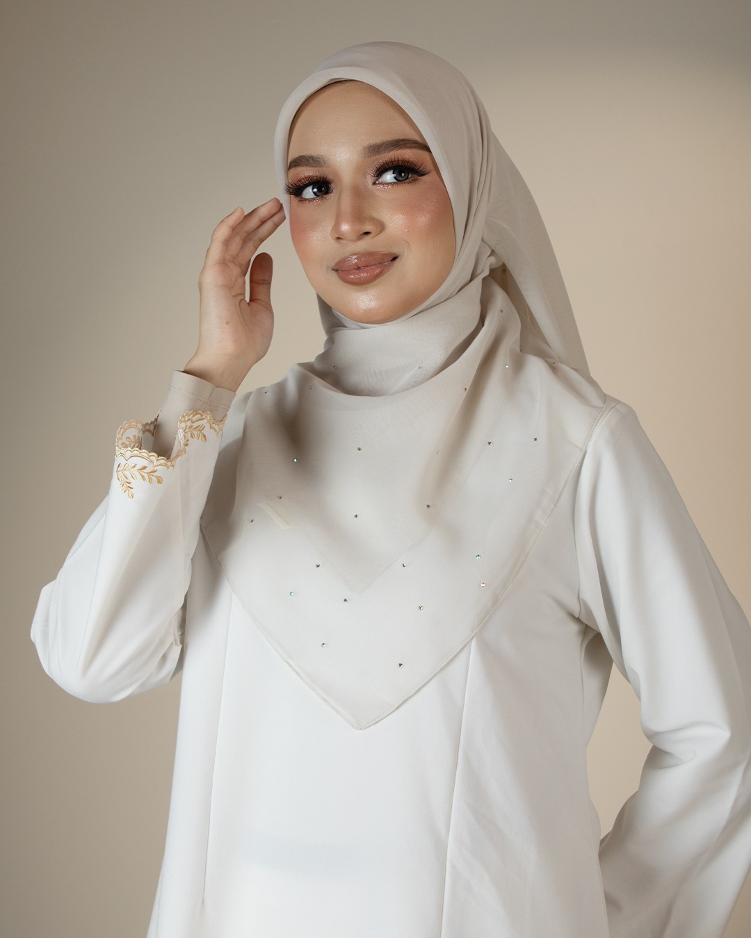QAIRA BAWAL PLAIN - QAP02(PALE GREY)